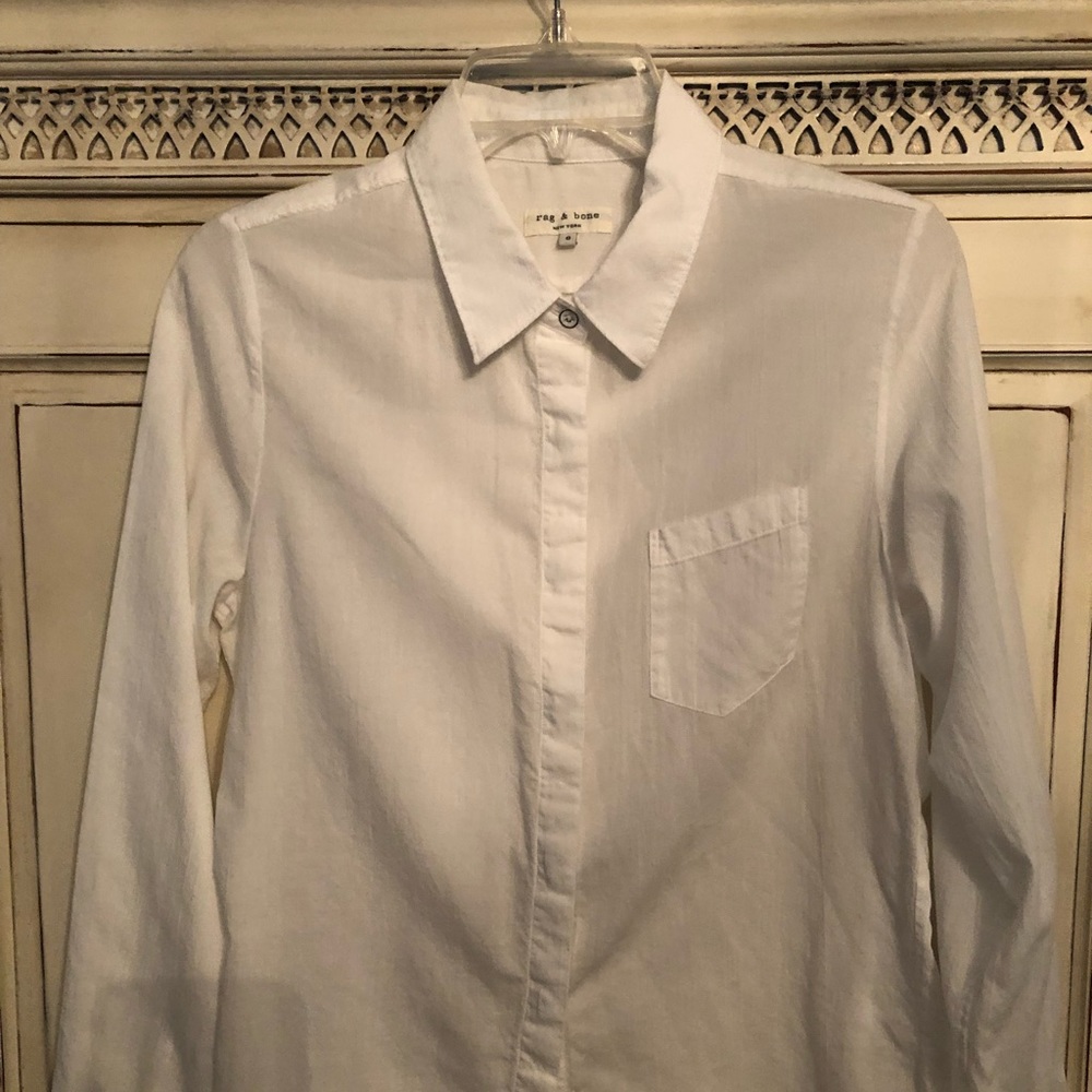 Rag & Bone Button down White Shirt